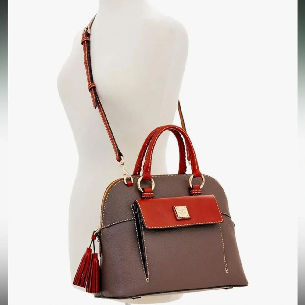 Dooney & Bourke Pebble Grain Aubrey Satchel, Elephant
